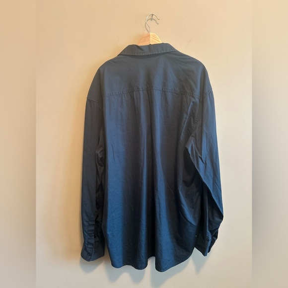 Magellan Sportswear | Navy Blue Button-Up Shirt, Men’s XXL - Picture 6 of 7